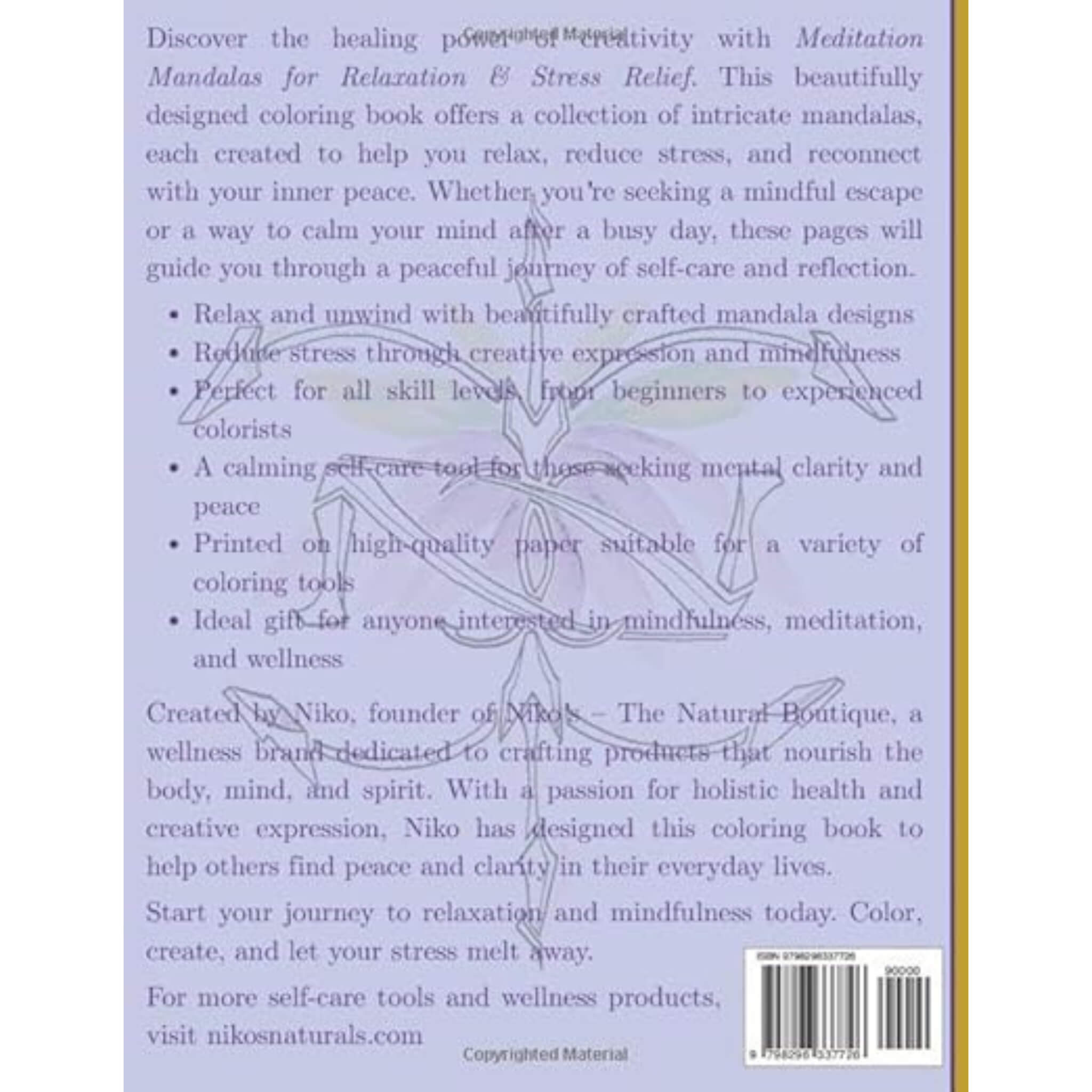 Meditation Mandalas for Relaxation & Stress Relief Coloring Book